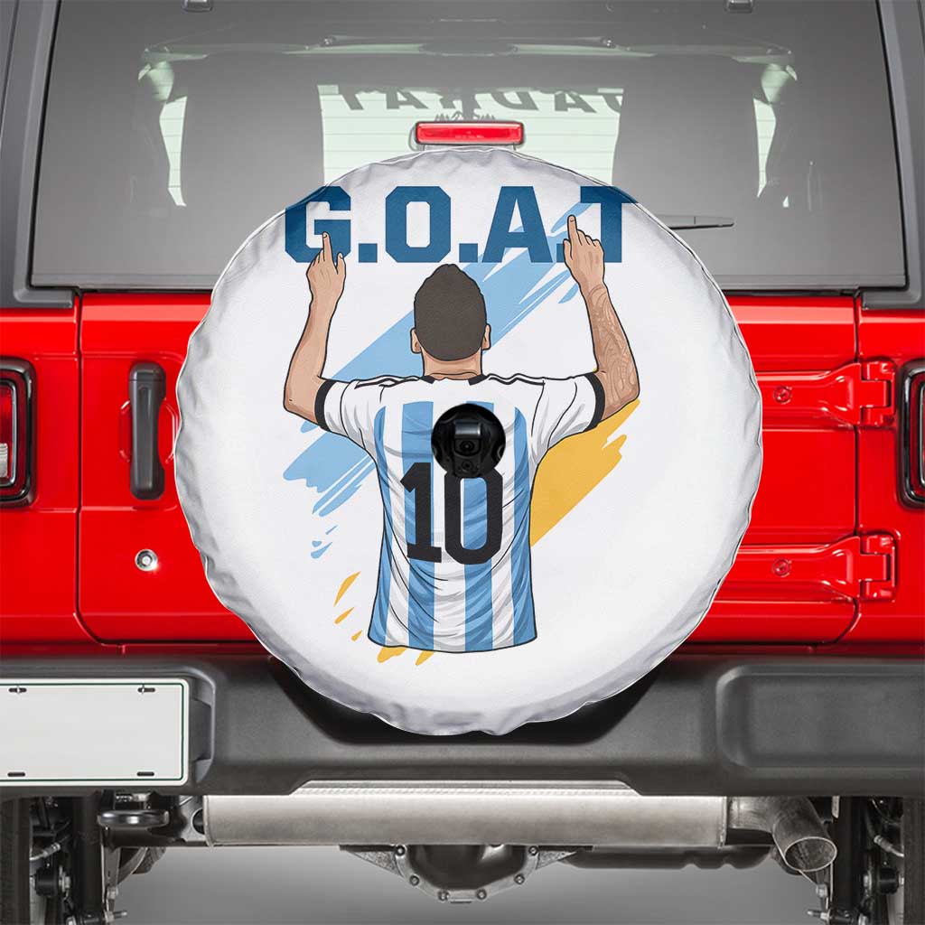 Legendary Number 10 Spare Tire Cover Goat Of Soccer Gift For Fans