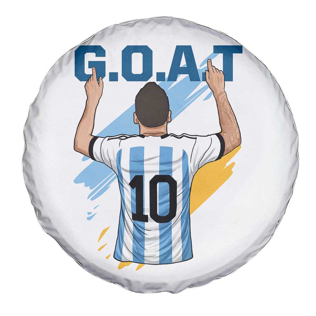 Legendary Number 10 Spare Tire Cover Goat Of Soccer Gift For Fans