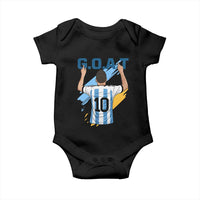 Legendary Number 10 Baby Onesie Goat Of Soccer Gift For Fans