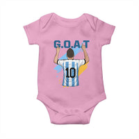 Legendary Number 10 Baby Onesie Goat Of Soccer Gift For Fans