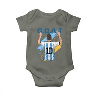 Legendary Number 10 Baby Onesie Goat Of Soccer Gift For Fans