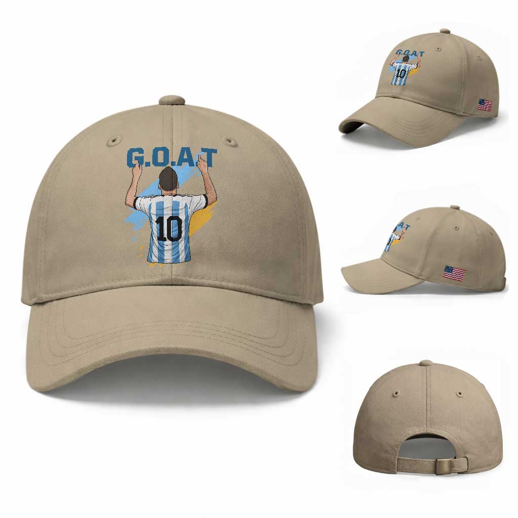 Legendary Number 10 Baseball Cap Goat Of Soccer Gift For Fans