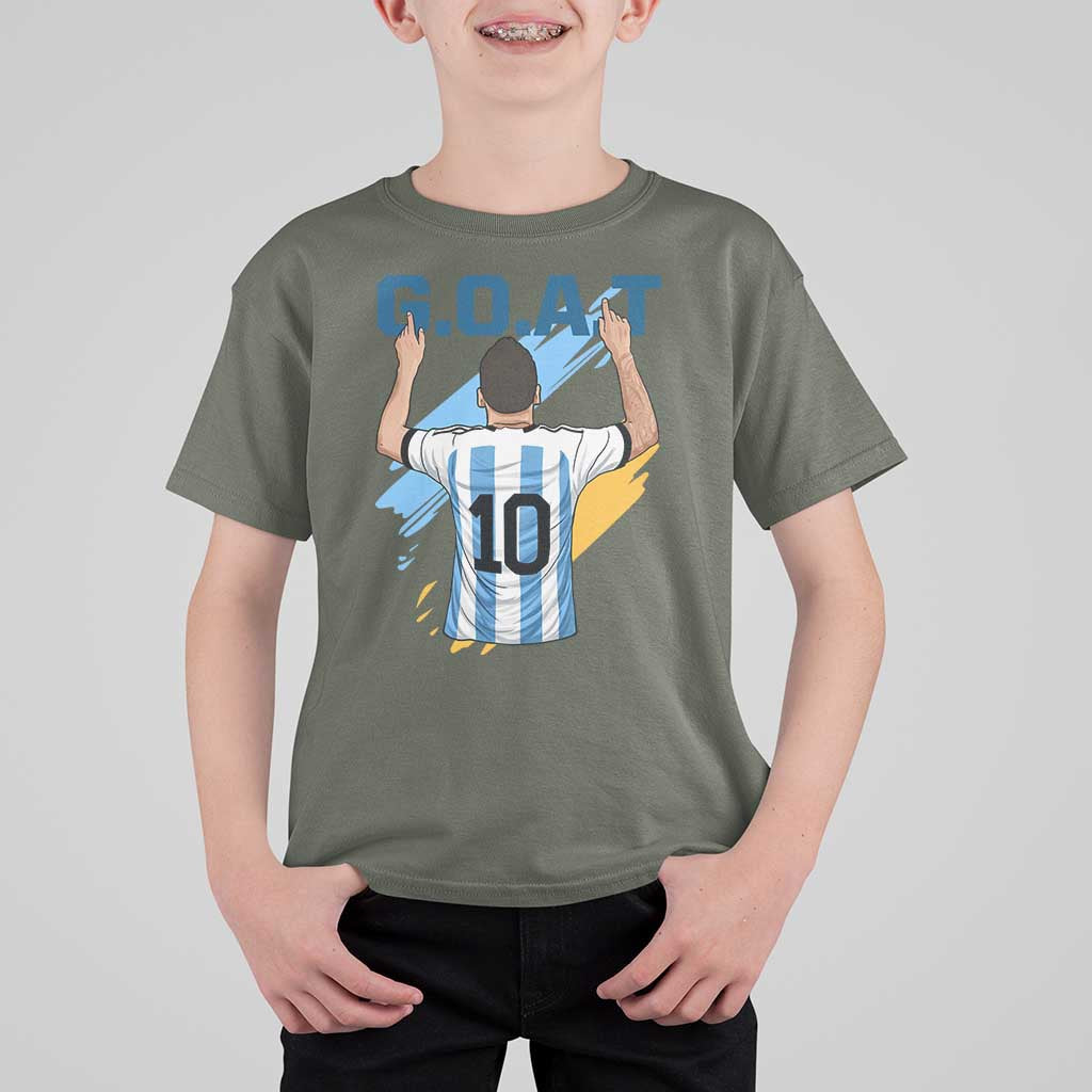 Legendary Number 10 T Shirt For Kid Goat Of Soccer Gift For Fans