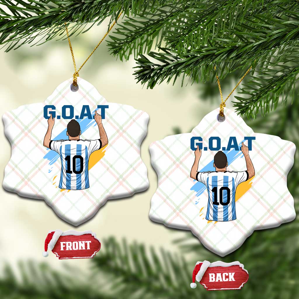 Legendary Number 10 Ceramic Ornament Goat Of Soccer Gift For Fans