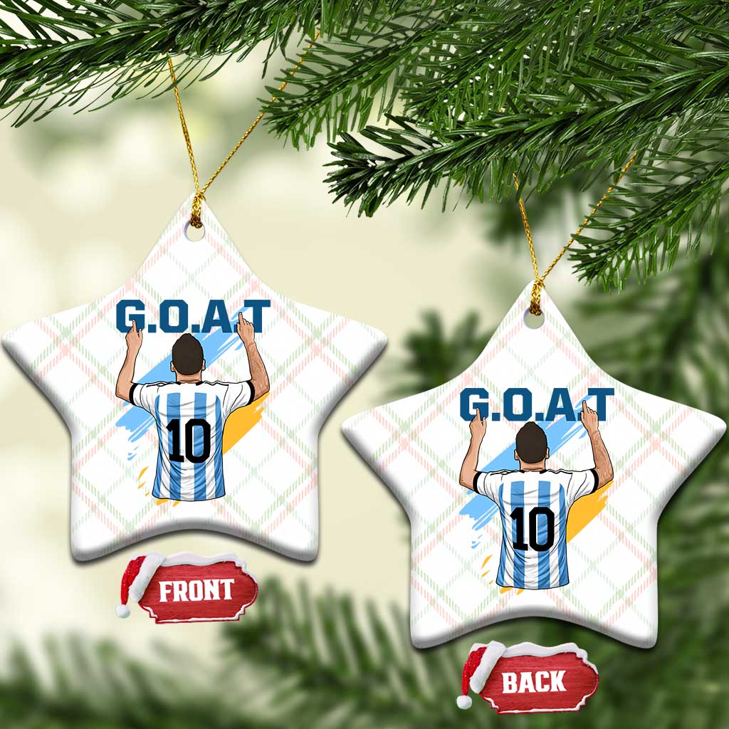 Legendary Number 10 Ceramic Ornament Goat Of Soccer Gift For Fans