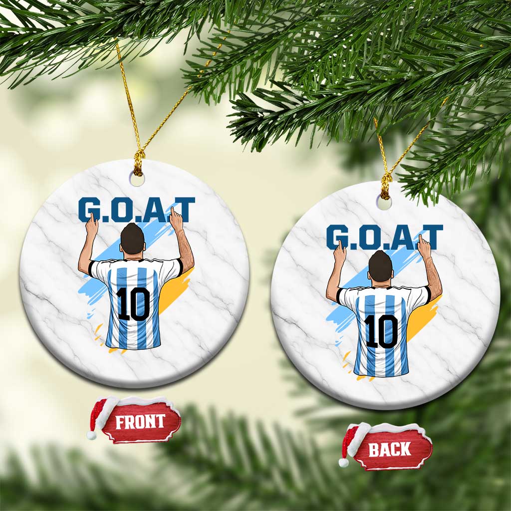 Legendary Number 10 Ceramic Ornament Goat Of Soccer Gift For Fans