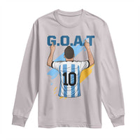 Legendary Number 10 Long Sleeve Shirt Goat Of Soccer Gift For Fans