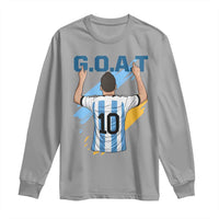 Legendary Number 10 Long Sleeve Shirt Goat Of Soccer Gift For Fans