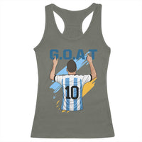 Legendary Number 10 Racerback Tank Top Goat Of Soccer Gift For Fans