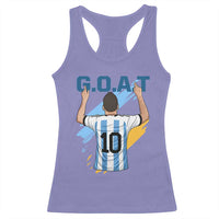 Legendary Number 10 Racerback Tank Top Goat Of Soccer Gift For Fans