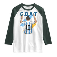 Legendary Number 10 Raglan Shirt Goat Of Soccer Gift For Fans