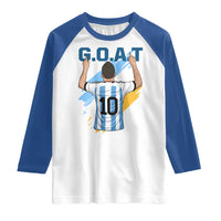 Legendary Number 10 Raglan Shirt Goat Of Soccer Gift For Fans