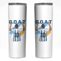 Legendary Number 10 Skinny Tumbler Goat Of Soccer Gift For Fans