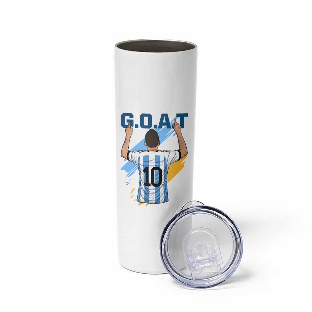Legendary Number 10 Skinny Tumbler Goat Of Soccer Gift For Fans