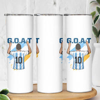 Legendary Number 10 Skinny Tumbler Goat Of Soccer Gift For Fans
