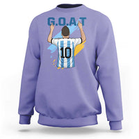 Legendary Number 10 Sweatshirt Goat Of Soccer Gift For Fans