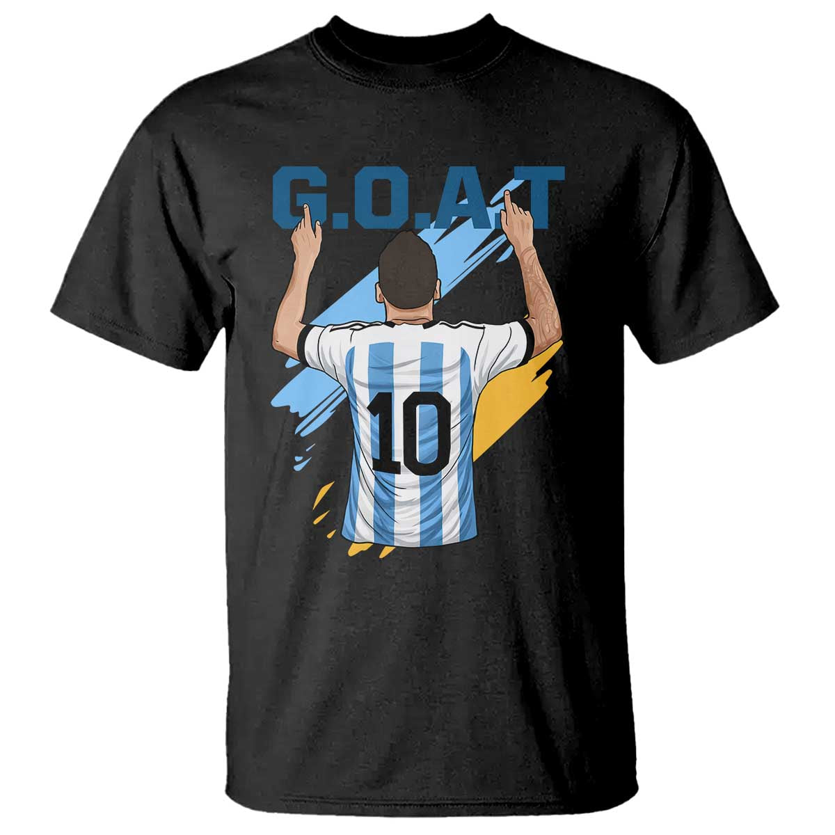 Legendary Number 10 T Shirt Goat Of Soccer Gift For Fans