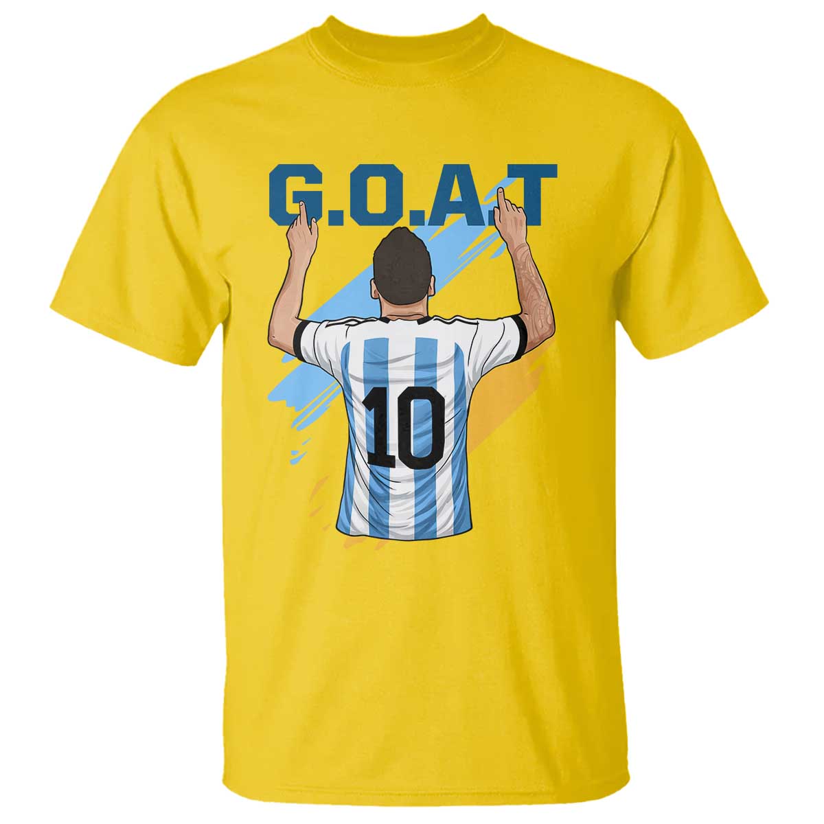 Legendary Number 10 T Shirt Goat Of Soccer Gift For Fans