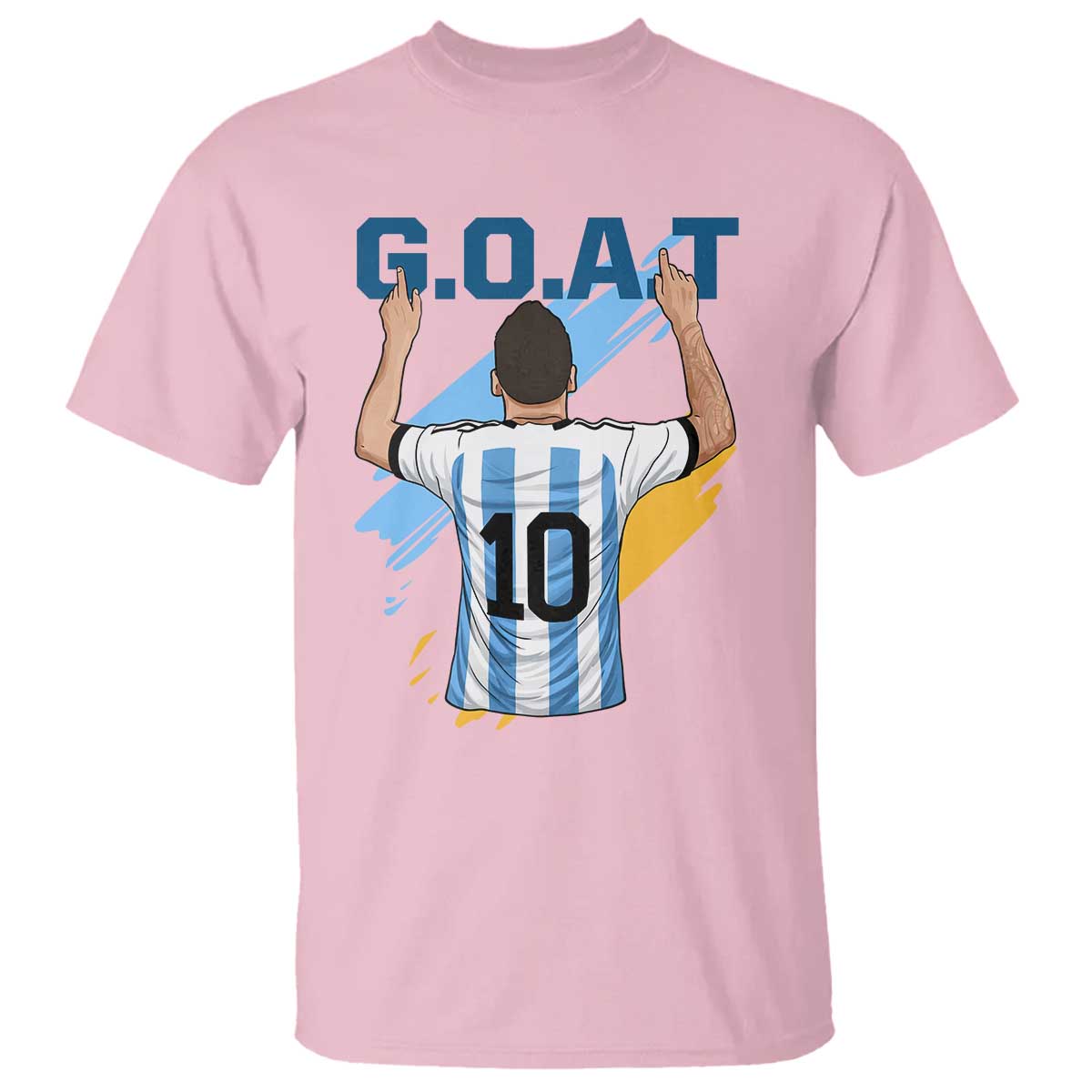 Legendary Number 10 T Shirt Goat Of Soccer Gift For Fans