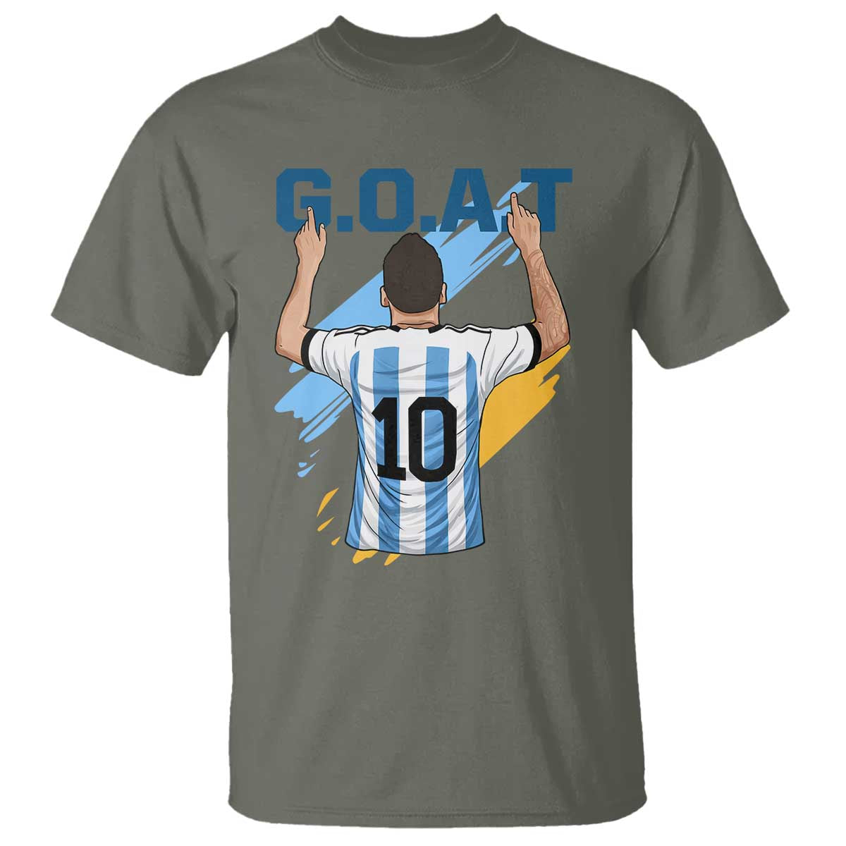 Legendary Number 10 T Shirt Goat Of Soccer Gift For Fans
