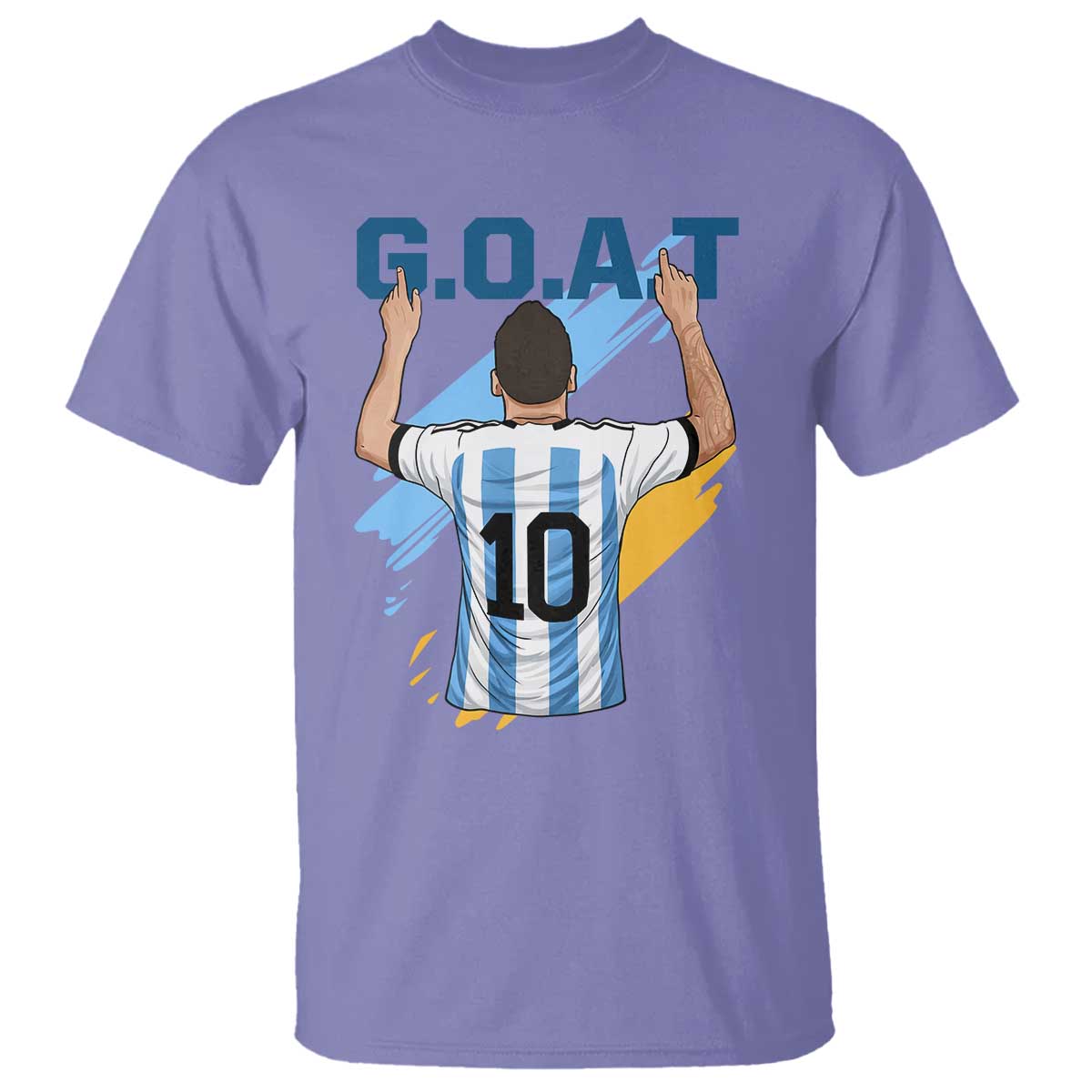 Legendary Number 10 T Shirt Goat Of Soccer Gift For Fans