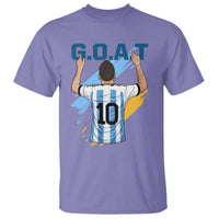 Legendary Number 10 T Shirt Goat Of Soccer Gift For Fans