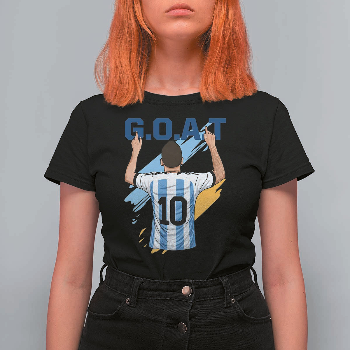 Legendary Number 10 T Shirt For Women Goat Of Soccer Gift For Fans