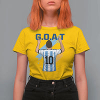 Legendary Number 10 T Shirt For Women Goat Of Soccer Gift For Fans