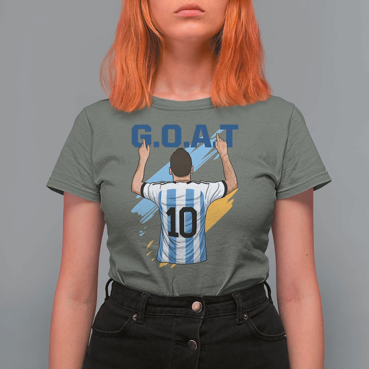 Legendary Number 10 T Shirt For Women Goat Of Soccer Gift For Fans
