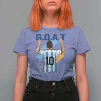Legendary Number 10 T Shirt For Women Goat Of Soccer Gift For Fans