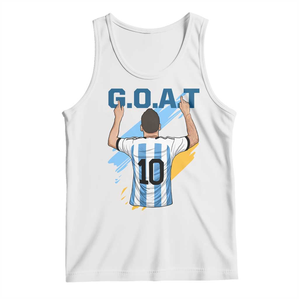 Legendary Number 10 Tank Top Goat Of Soccer Gift For Fans