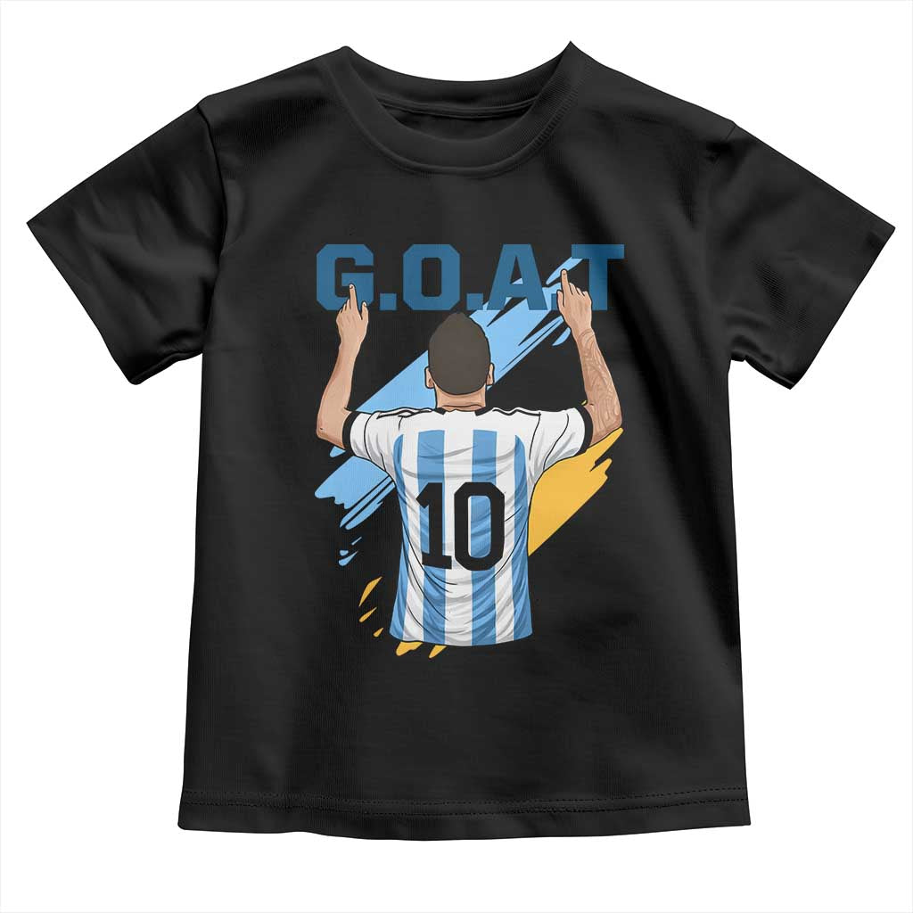 Legendary Number 10 Toddler T Shirt Goat Of Soccer Gift For Fans
