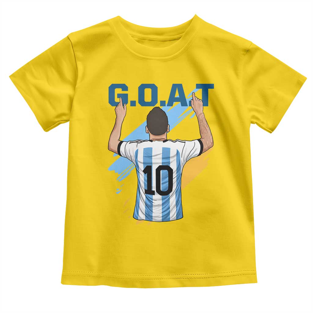 Legendary Number 10 Toddler T Shirt Goat Of Soccer Gift For Fans