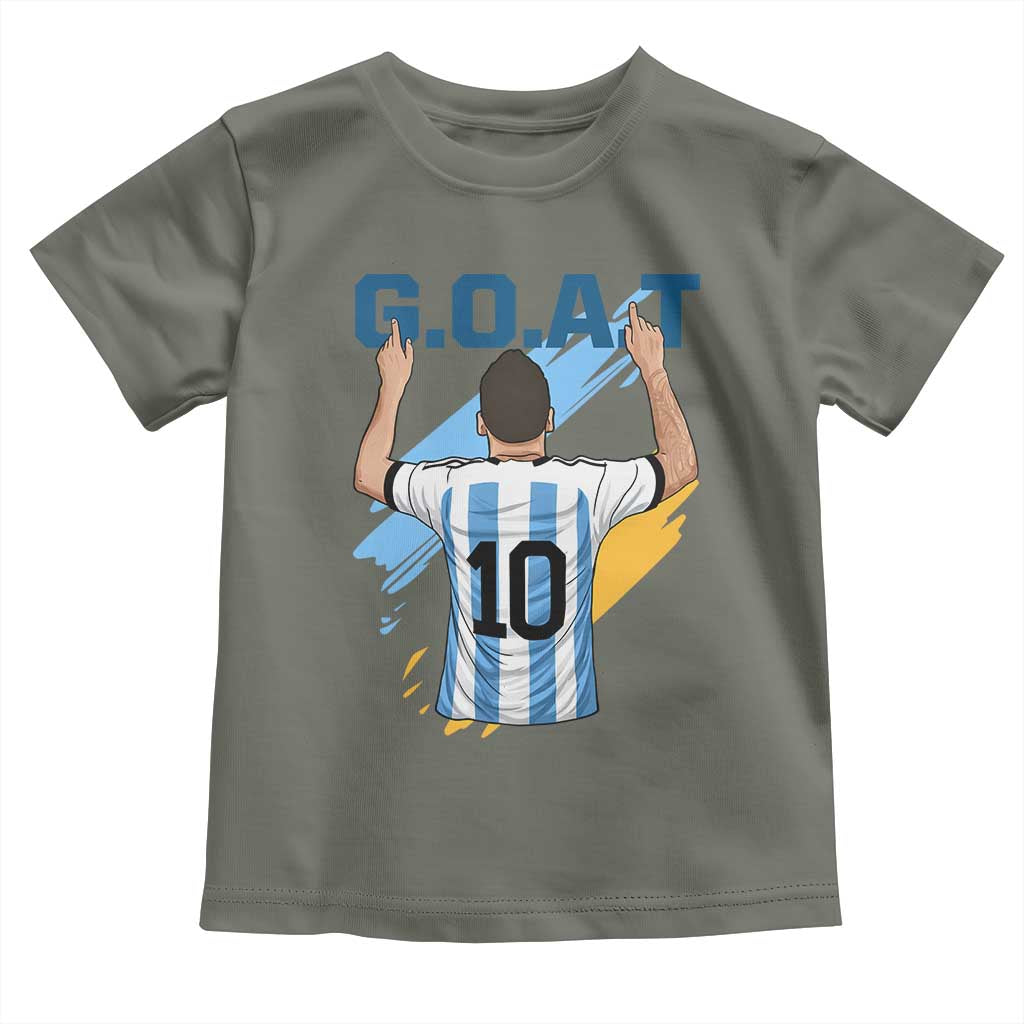 Legendary Number 10 Toddler T Shirt Goat Of Soccer Gift For Fans