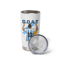 Legendary Number 10 Tumbler Cup Goat Of Soccer Gift For Fans