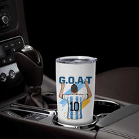 Legendary Number 10 Tumbler Cup Goat Of Soccer Gift For Fans