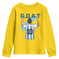 Legendary Number 10 Youth Sweatshirt Goat Of Soccer Gift For Fans