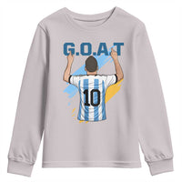 Legendary Number 10 Youth Sweatshirt Goat Of Soccer Gift For Fans