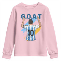 Legendary Number 10 Youth Sweatshirt Goat Of Soccer Gift For Fans