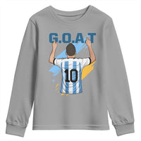 Legendary Number 10 Youth Sweatshirt Goat Of Soccer Gift For Fans