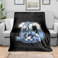 Number Ten The Goat Of Football Fans Throw Blanket Soccer Lover Gift