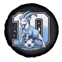 Number Ten The Goat Of Football Fans Spare Tire Cover Soccer Lover Gift
