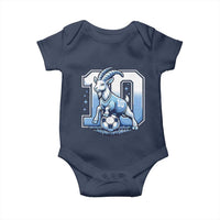Number Ten The Goat Of Football Fans Baby Onesie Soccer Lover Gift