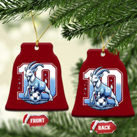Number Ten The Goat Of Football Fans Ceramic Ornament Soccer Lover Gift