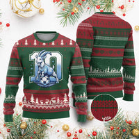 Number Ten The Goat Of Football Fans Ugly Christmas Sweater Soccer Lover Gift