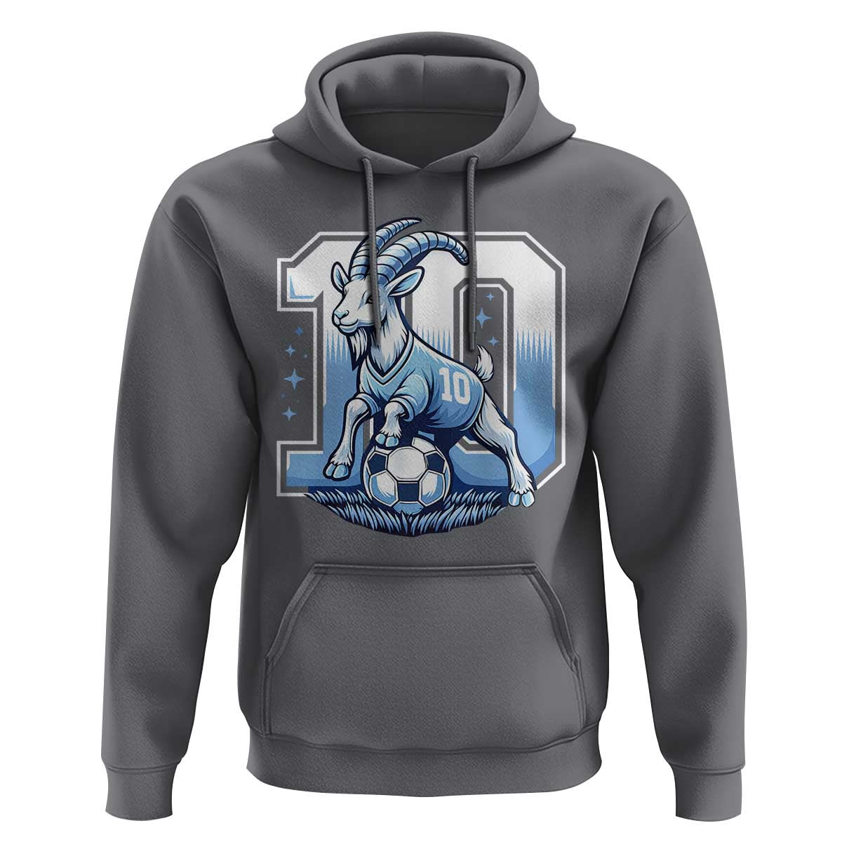 Number Ten The Goat Of Football Fans Hoodie Soccer Lover Gift