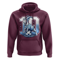 Number Ten The Goat Of Football Fans Hoodie Soccer Lover Gift