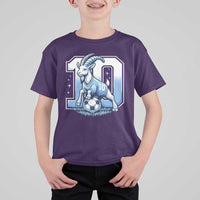 Number Ten The Goat Of Football Fans T Shirt For Kid Soccer Lover Gift
