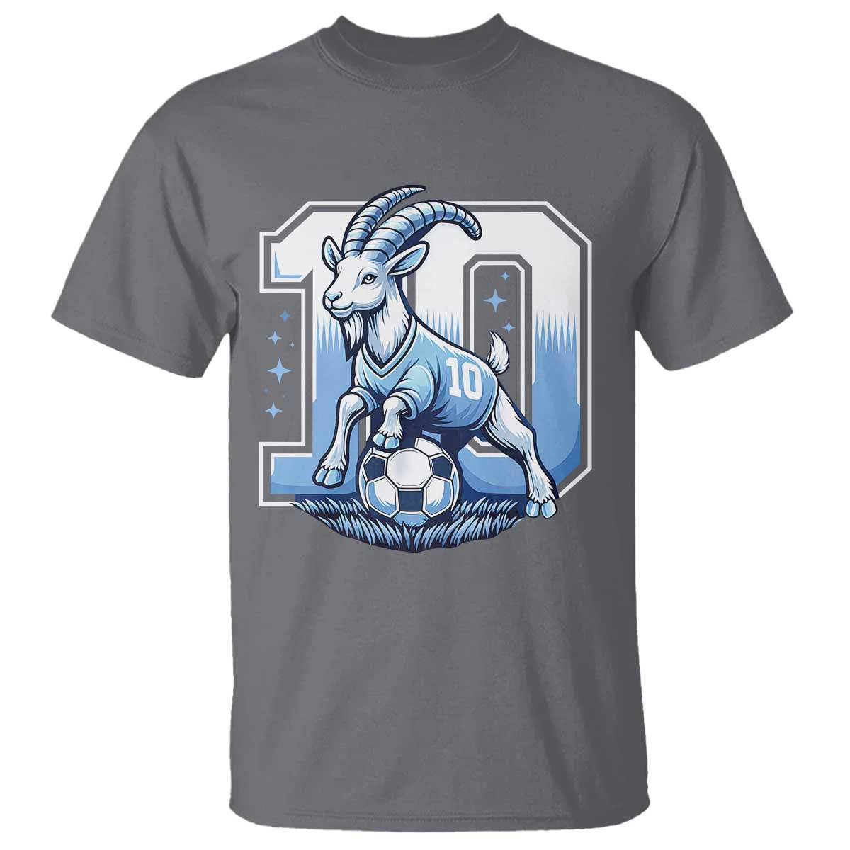 Number Ten The Goat Of Football Fans T Shirt Soccer Lover Gift