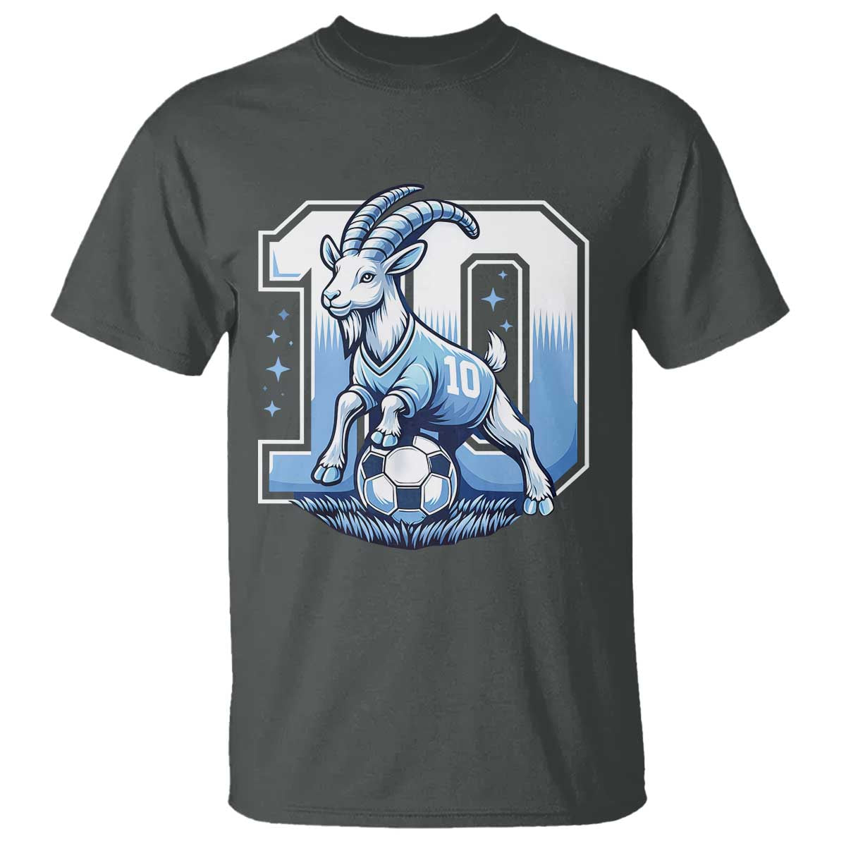 Number Ten The Goat Of Football Fans T Shirt Soccer Lover Gift